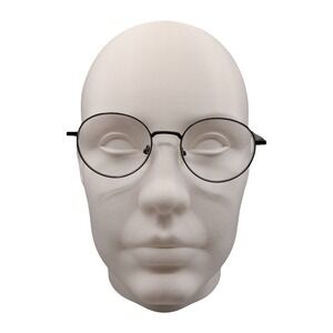 Smart Buy Collection M299D Black Round Eyeglasses Frame 46-18-140 Mens Womens